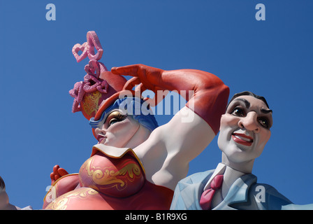 Las Fallas Fiesta, Hogueras de San Juan, Javea / Xabia, Provinz Alicante, Comunidad Valenciana, Spanien Stockfoto