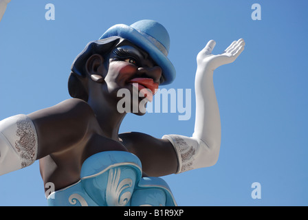 Las Fallas Fiesta, Hogueras de San Juan, Javea / Xabia, Provinz Alicante, Comunidad Valenciana, Spanien Stockfoto