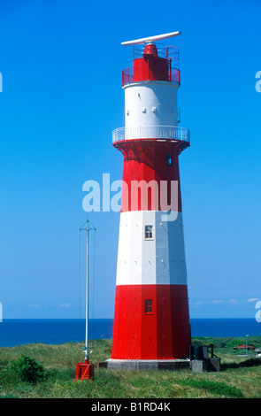 Leuchtturm an der deutschen Nordsee Insel Borkum Stockfoto