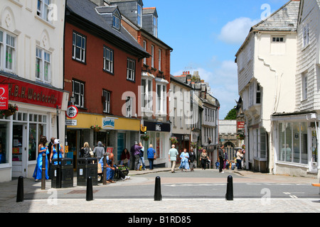 Launceston Stadtzentrum Hautpstraße Cornwall Westengland England uk gb Stockfoto