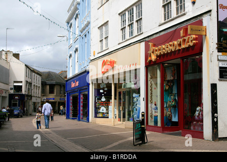 St Austell Stadtzentrum Läden Cornwall England uk gb Stockfoto