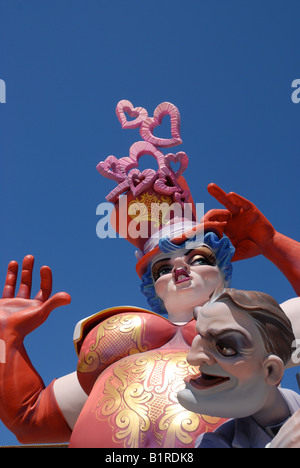 Las Fallas Fiesta, Hogueras de San Juan, Javea / Xabia, Provinz Alicante, Comunidad Valenciana, Spanien Stockfoto