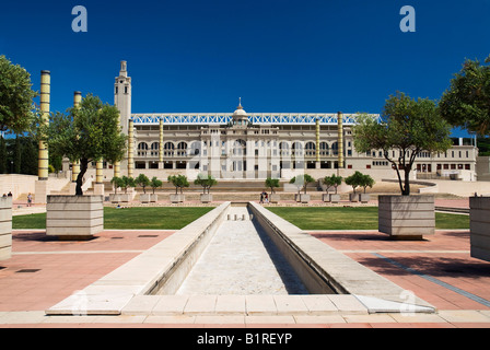 Olympiastadion Estadi Olímpic Lluís Companys oder Estadi Olimpic de Montjuïc auf dem Montjuic Hügel der Juden, Barcelona, Spai Stockfoto