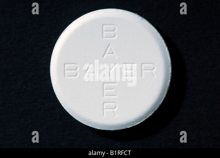 Bayer-Marke Aspirin Stockfoto
