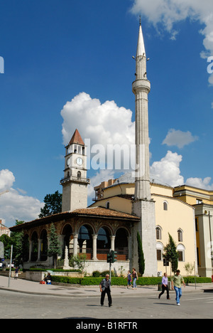 Et´Hem, Ethem, Bey Moschee, Skanderbeg-Platz in Tirana, Albanien, Europa Stockfoto