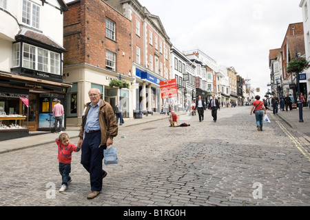 Guildford High Street Surrey UK Stockfoto