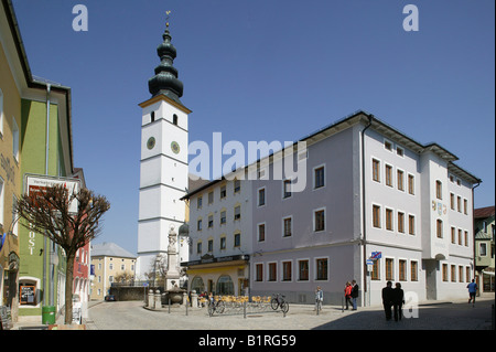 Bin Waging See, Landkreis Traunstein, Oberbayern, Deutschland, Europa Stockfoto