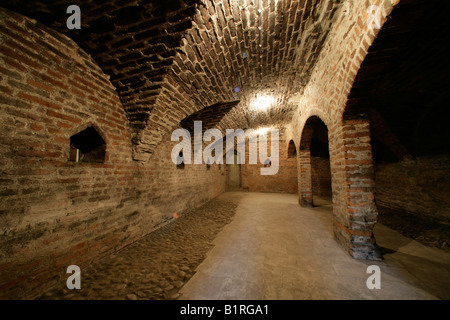 Mittelalterlichen Gewölbekeller, Abstellraum, Muehldorf am Inn, Bayern, Deutschland, Europa Stockfoto