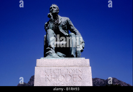 Denkmal von Cecil Rhodes vor der University of Cape Town, UCT, Südafrika, Afrika Stockfoto