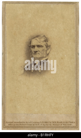 Ca. 1862 Carte de Visite von Leonidas Polk (10. April 1806 - 14. Juni 1864). Stockfoto