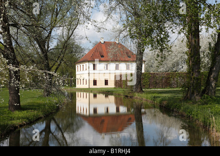 Nördlichen Pavillon von Schleißheim Palast, Oberschleißheim bei München, Oberbayern, Deutschland, Europa Stockfoto