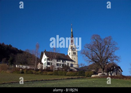 Kirche in Merishausen, ca. 600-800, gebaut als die älteste im Kanton Schaffhausen, Schweiz, Europa Stockfoto