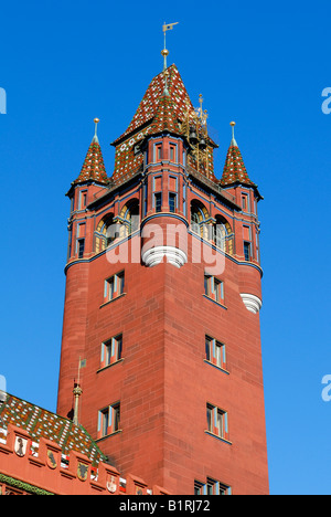 Detail, Rathaus, Basel, Kanton Baselstadt, Schweiz, Europa Stockfoto