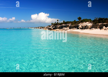 große Wasser-Cay Turks- und Caicosinseln Stockfoto