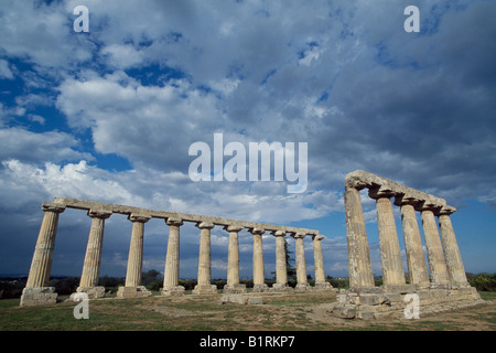 Griechische Tempel, Metaponto, Basilikata, Italien Stockfoto