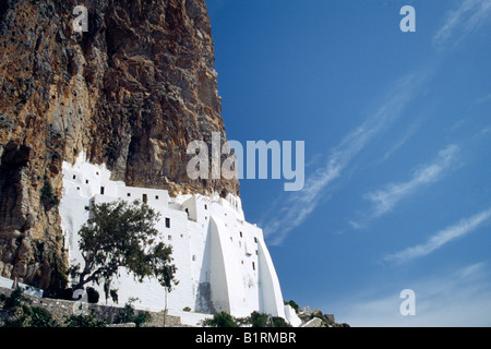 Chozoviotissa Kloster, Amorgos, Kykladen, Griechenland Stockfoto