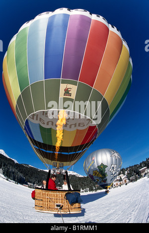 Arosa Ballon Festival, Graubünden, Schweiz Stockfoto