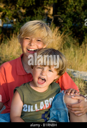 Kinder, jungen, Brüder Stockfoto