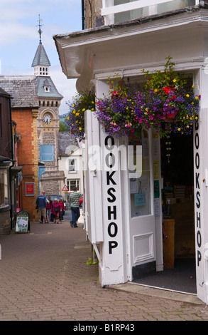 Außenseite der Buchhandlung in Hay on Wye Powys Wales UK EU Stockfoto