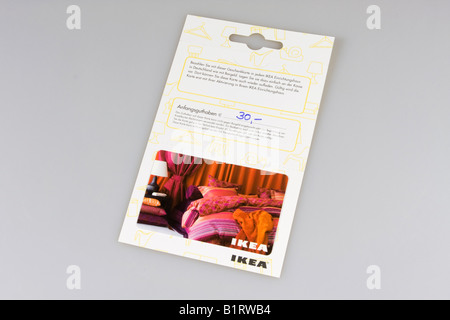 IKEA-Kundenkarte, Einkaufen, Gutschein, Gutschein, Gutschein Stockfoto