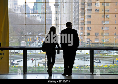 Ansicht der Columbus Circle aus den Time Warner Center, Manhattan, New York City, USA Stockfoto