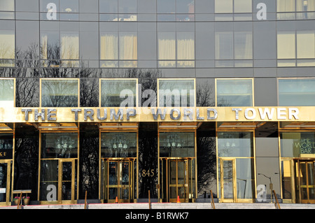 Weltweit höchste Wohngebäude, The Trump World Tower, United Nations Plaza, Manhattan, New York City, USA Stockfoto