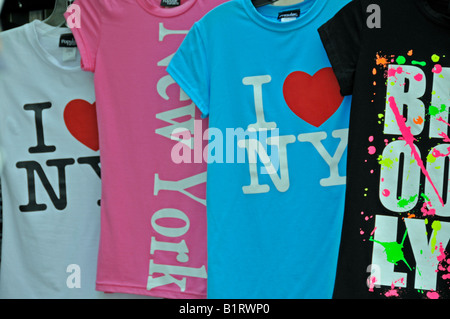 T-Shirts, ich liebe New York, Manhattan, New York City, USA Stockfoto