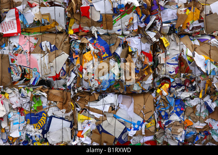 Papier für das recycling gedrückt Stockfoto