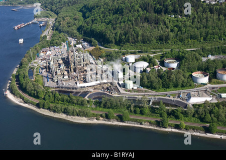 Öl-Raffinerie, Vancouver, Britisch-Kolumbien, Kanada, Nordamerika Stockfoto