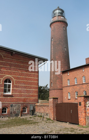 Darßer Ort Leuchtturm in der Nähe von Prerow am Darß, Nationalpark Vorpommersche Boddenlandschaft, Western Pomerania Lagune Bereich Nat Stockfoto