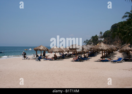 Strand im Dreams Resort Hotel in Puerto Vallarta Stockfoto