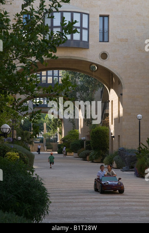 Israel Jerusalem Mamilla Nachbarschaft Davids Dorf Neubaugebiet in der alten historischen Mamilla-Nachbarschaft Stockfoto