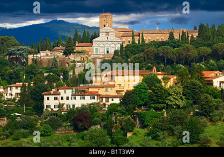 Kirche San Miniato al Monte in der Nähe von Florenz Stockfoto