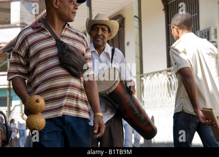 Musiker-Porträt in Santiago De Cuba Stockfoto