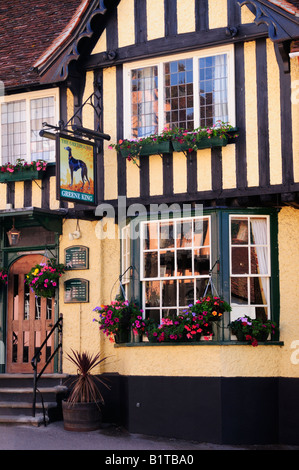 Der Greyhound Gastwirtschaft Lavenham Suffolk England UK Stockfoto