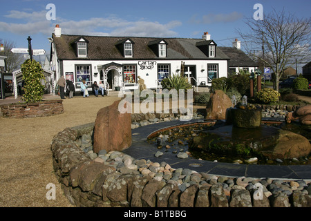 Gretna Green, Schottland. Der Tartan-Shop in Gretna Green Besucher und Einkaufszentrum. Stockfoto