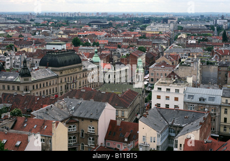 Skyline von Zagreb Kroatien Stockfoto