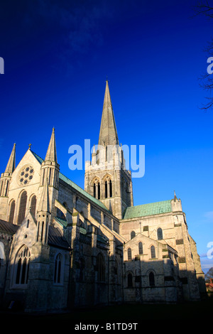 Norden und Osten lagen Chichester Cathedral Chichester City West Sussex England Großbritannien UK Stockfoto