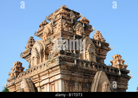 Dach-Detail des Po Nagar Cham Towers Nha Trang Vietnam Stockfoto