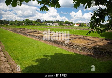 Ruinen der römischen Barracks in Caerleon, South Wales, UK Stockfoto