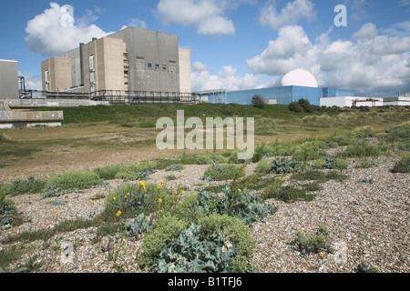 Sizewell A und B Kraftwerke, Suffolk, England Stockfoto