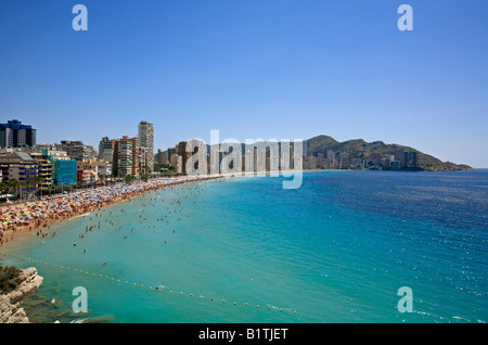 Levante Strand Benidorm Spanien EU Europäische Union Europa Stockfoto