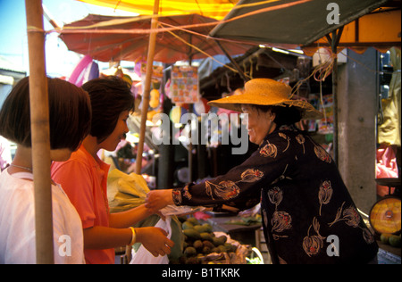 Thailand Mahachai Samut Sakhon Marktplatz Stockfoto