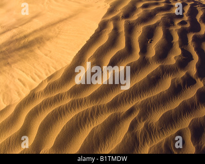 Sanddüne Wellen erzeugt durch die Einwirkung von Wind, San Juan, Argentinien Stockfoto