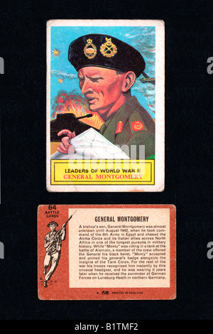 2. Weltkrieg Schlacht Karten produziert im Jahr 1965 von A & BC des Künstlers Norman Saunders und verschenkt im Kaugummi-Paket Stockfoto