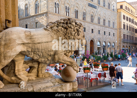 Piazza della Signoria in Florenz Stockfoto