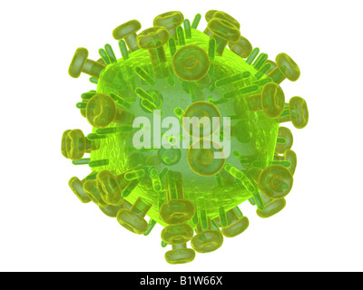 Hallo Virus Stockfoto