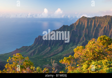 Kalalau Valley Na Pali Coast State Park Kaua ich Hawaii USA Stockfoto