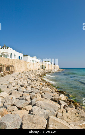 Außerhalb der Mauern der Medina in Hammamet an der Mittelmeerküste. Stockfoto