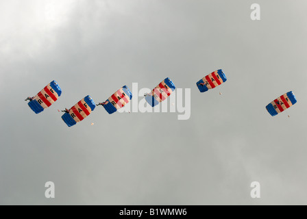 RAF Falken Fallschirm Display Team Kemble Air Show 2008 Stockfoto